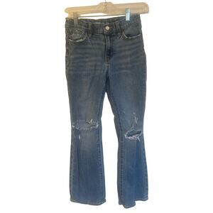 Old Navy High Rise Flare Jeans Sz 12 distressed girls jeans flare